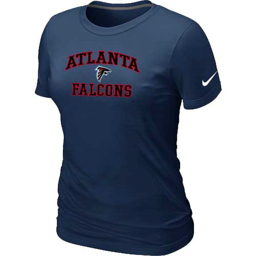 Nike Atlanta Falcons Women's Heart & Soul NFL T-Shirt - Dark Blue